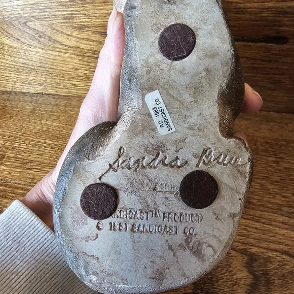 VINTAGE Sandra Brue 1981 Hand Painted/Cast Siamese Cat Figurine - Picture 4 of 9